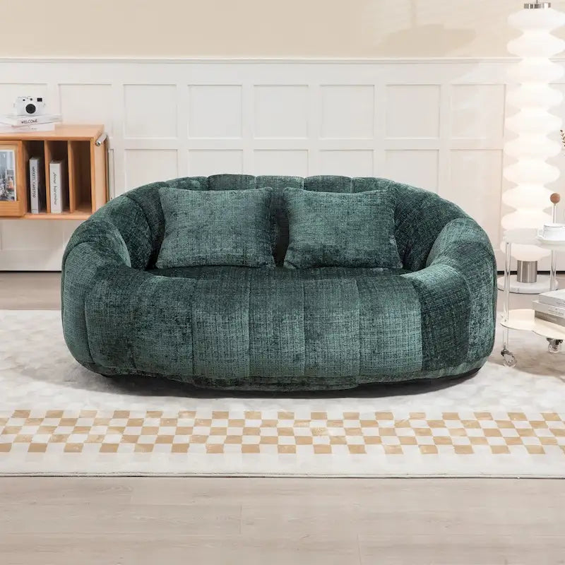 Chenille-Sitzsack – Faules Sofa