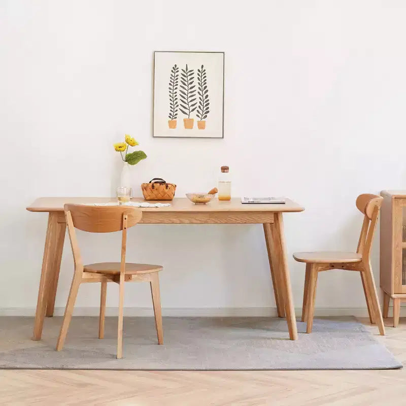 MAYEERTY 4er-Set Esszimmerstühle aus Massivholz, Naturholzstühle für Küche Esszimmer Wohnzimmer