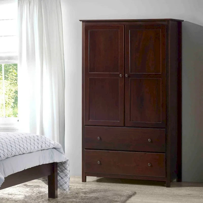 2-türiger Massivholzschrank - 41x72x22