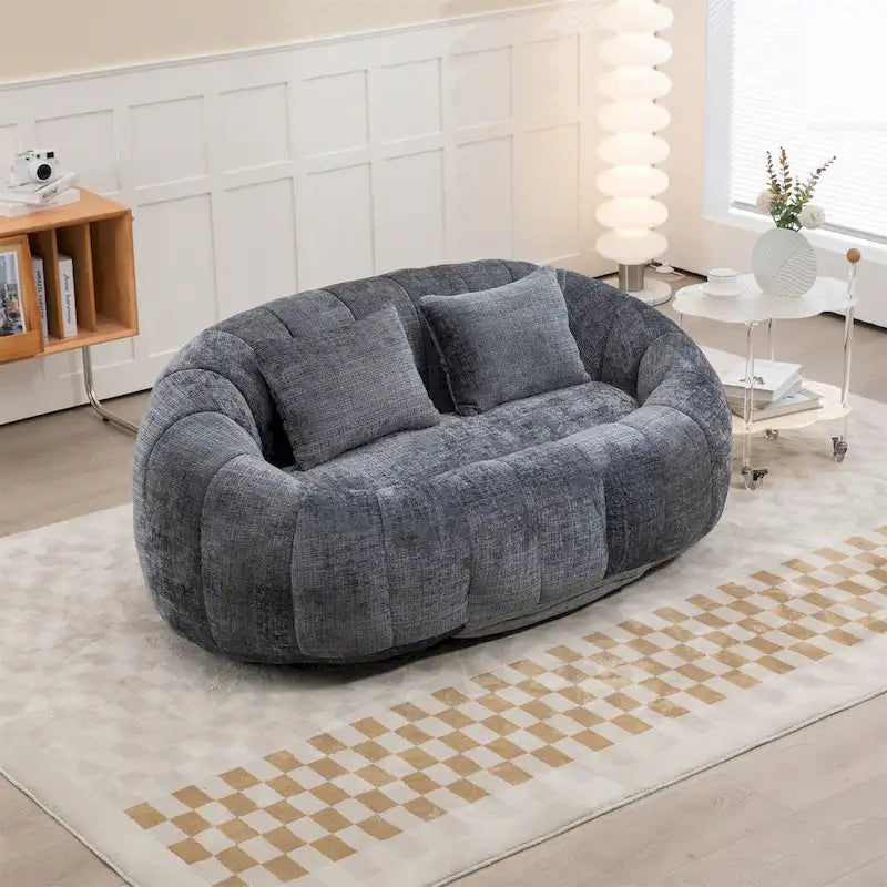 Chenille-Sitzsack – Faules Sofa