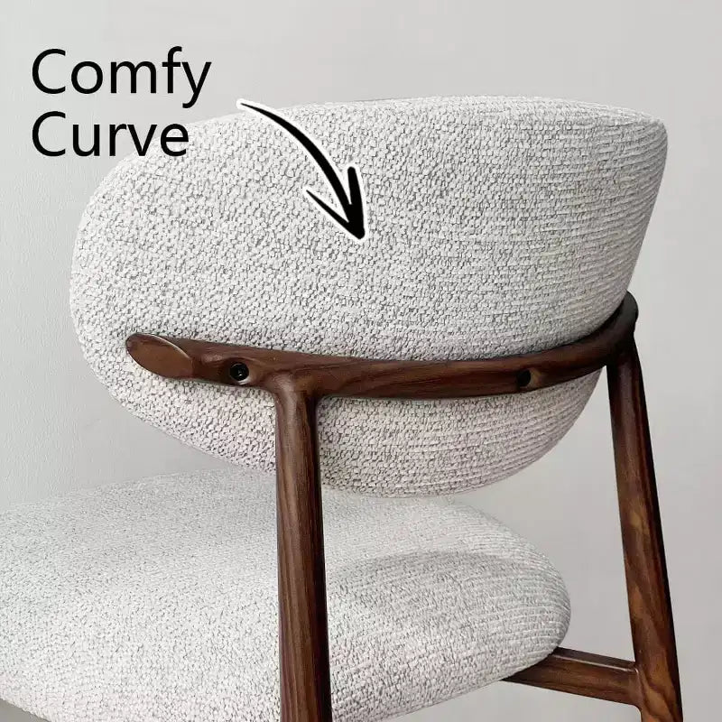 4er-Set moderne gepolsterte Esszimmerstühle mit gebogener Rückenlehne, armlose Seitenstühle mit Eisenrahmen für Esszimmer, Küche-Panipeachy