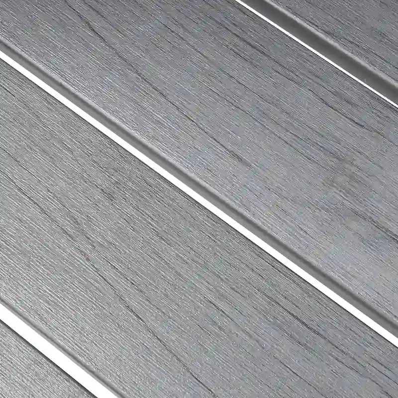 Outdoor 5/7-teiliges Terrassen-Essgruppe aus Aluminium mit stapelbaren Stühlen und ausziehbarem Tisch