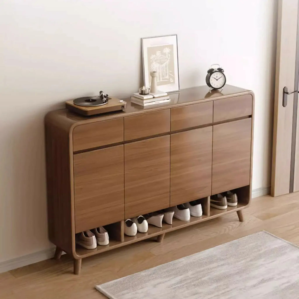 Moderner Holzflur mittlerer Schuhschrank