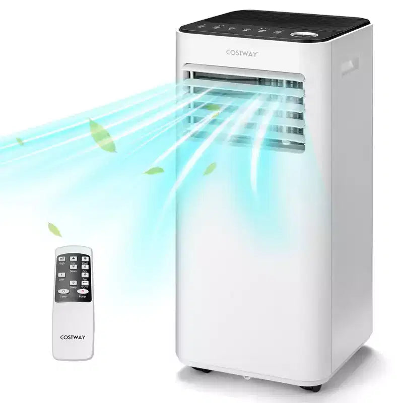 Costway 8000 BTU Mobile Klimaanlage 3-in-1 Luftkühler mit Ventilator Entfeuchten Schlafmodus
