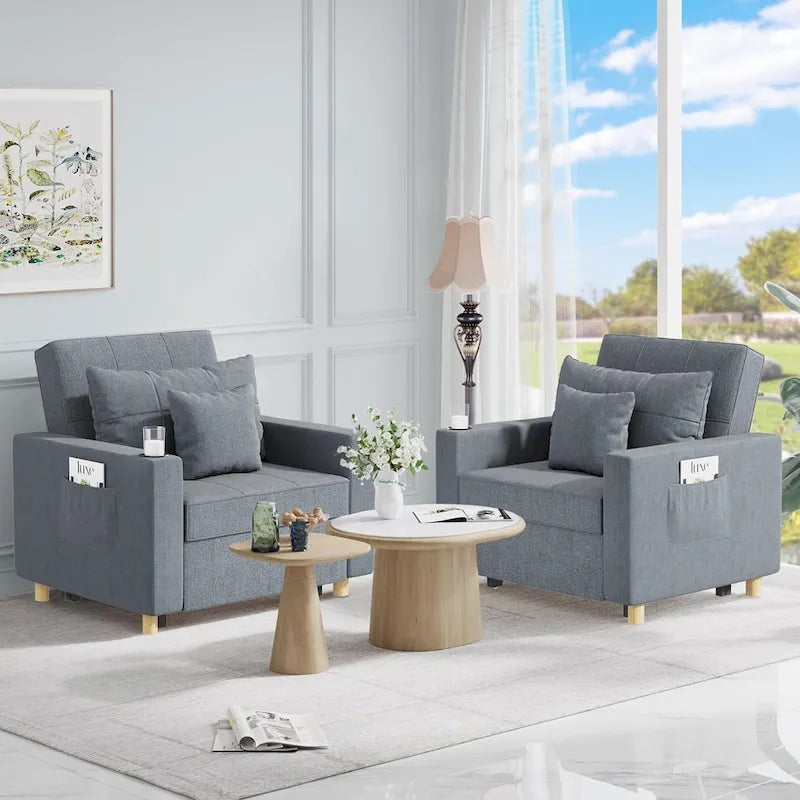 Verstellbares Schlafsofa, 3-in-1-Funktion, verschiedene Farben, für 1 Person