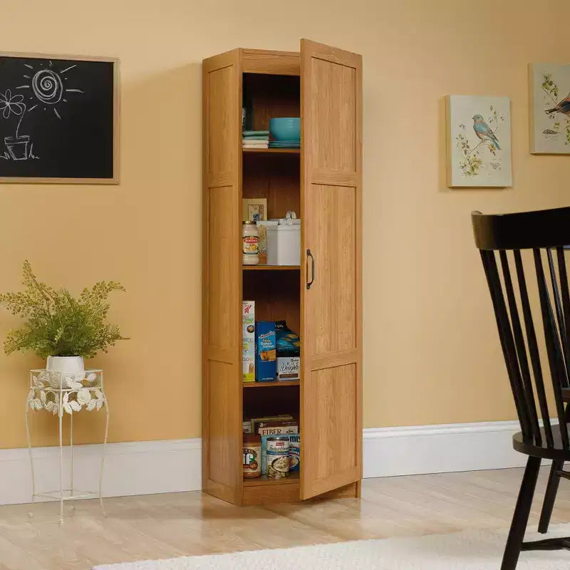 Vorratskammer-Schrank – Highland Oak, traditioneller Stil, 3 verstellbare Einlegeböden