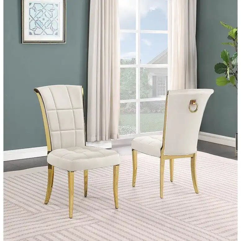 Beste Qualität Möbel D325-SC324-7 5-teiliges rundes Esszimmer-Set