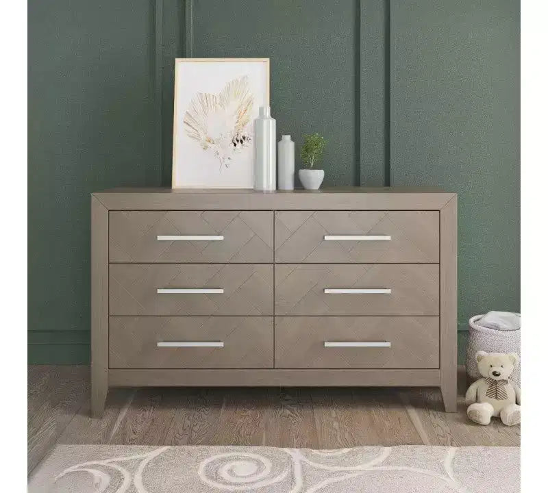 Child Craft Kieran Kinderbett, Doppelkommode und Wäscheschrank Set, 3-teilig, beinhaltet 4-in-1 umwandelbares Kinderbett, Kommode und Wäscheschrank