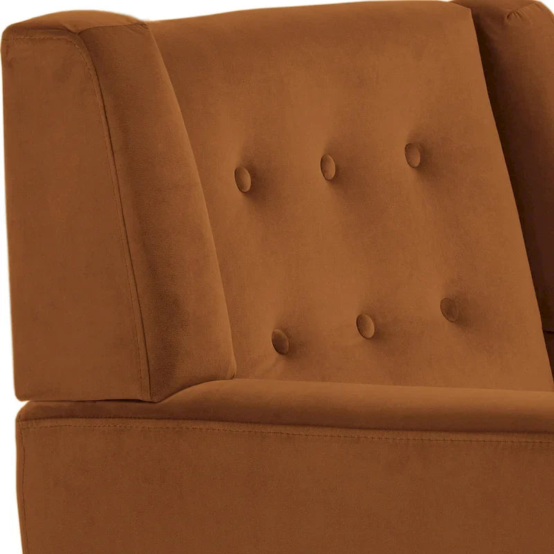 2er-Set Samt-Akzentsessel für Wohnzimmer, Polstersessel