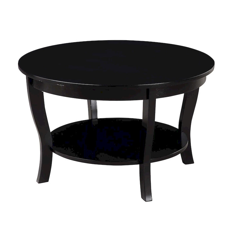 Convenience Concepts American Heritage Runder Couchtisch mit Ablage