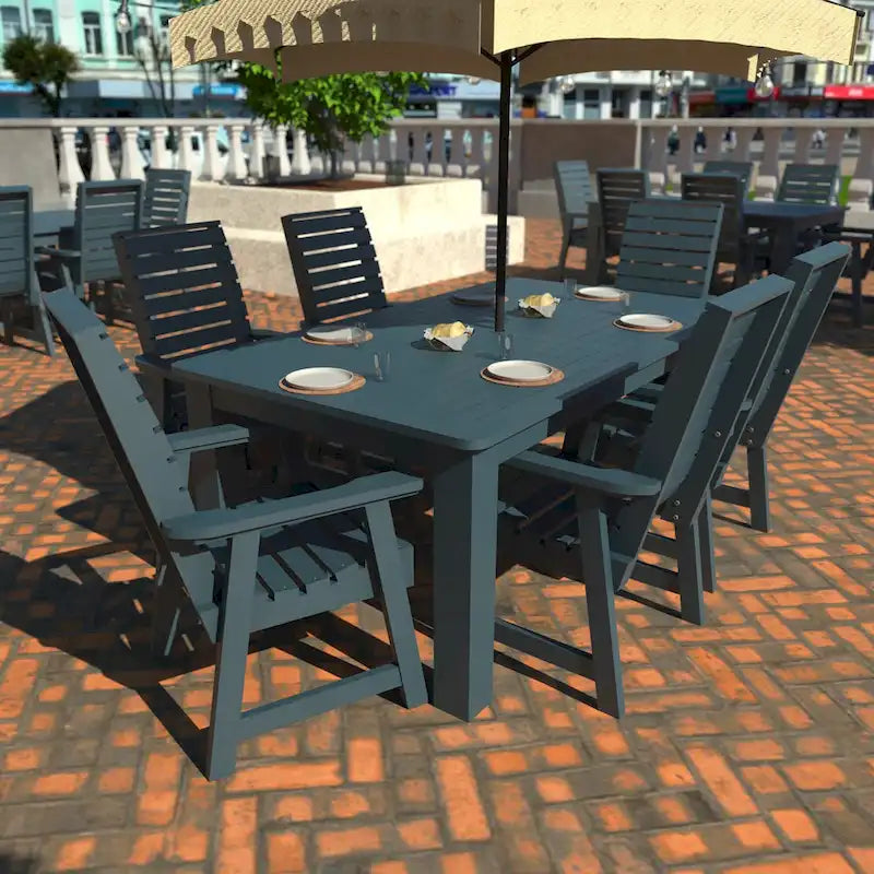 HIGHWOOD PROFESSIONAL 7-teiliges Outdoor-Esszimmer-Set 42x72