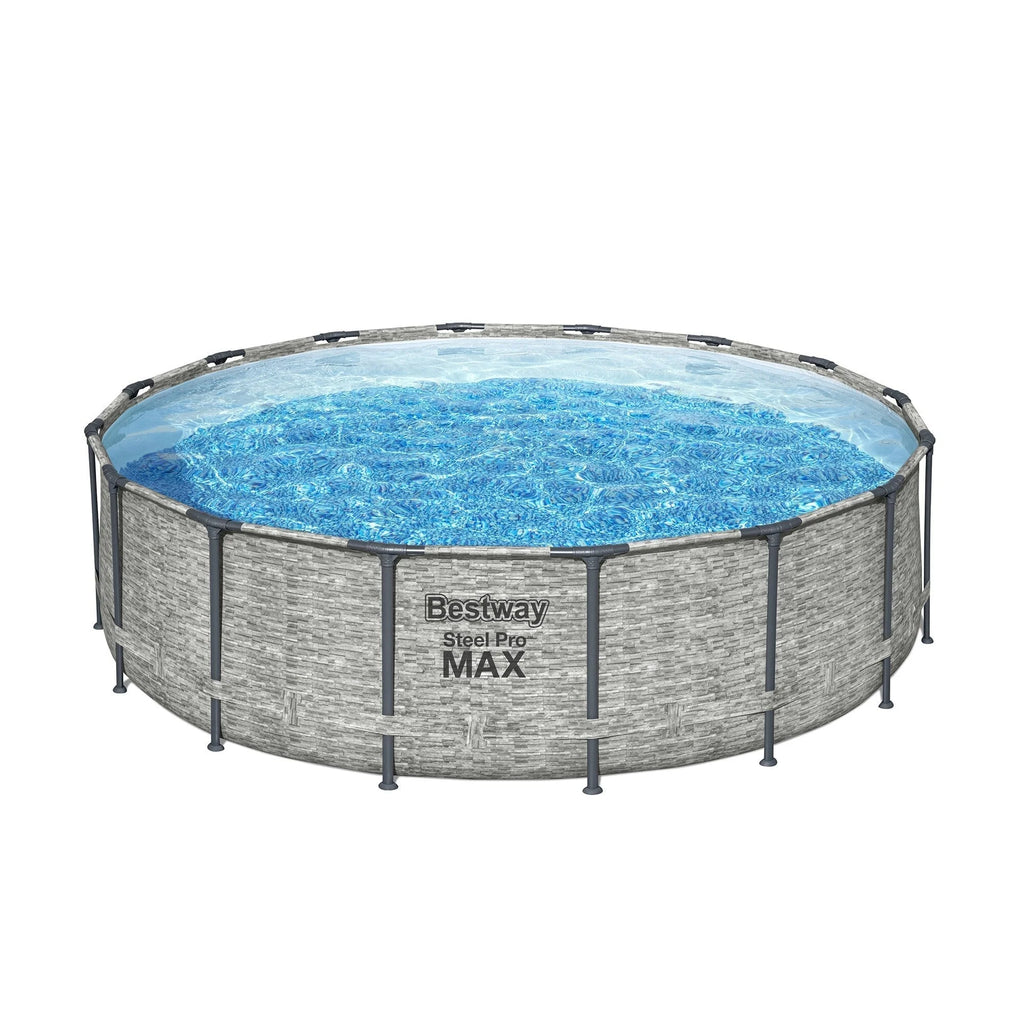 Bestway Steel Pro MAX Rundschwimmbecken Aufstellpool mit Pumpe & Abdeckung