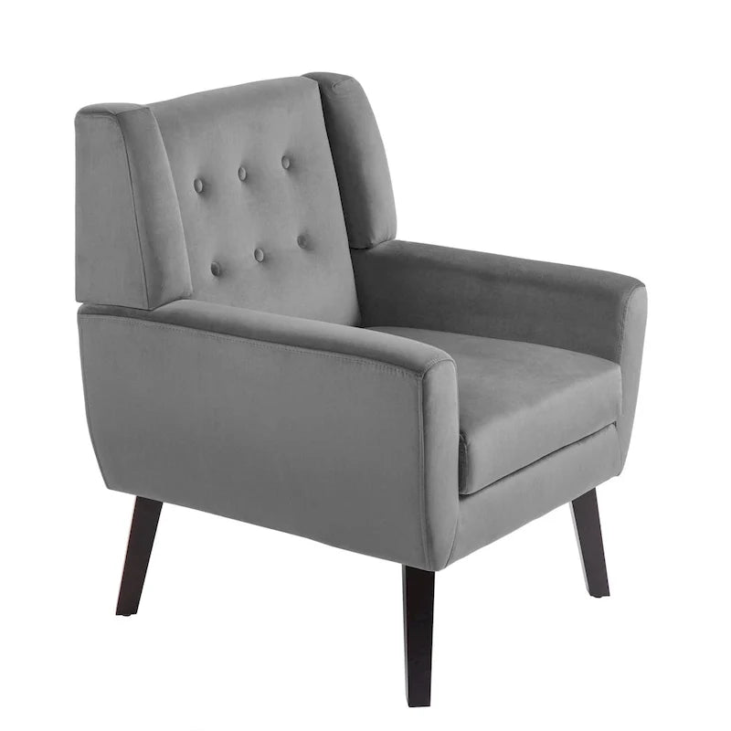 2er-Set Samt-Akzentsessel für Wohnzimmer, Polstersessel