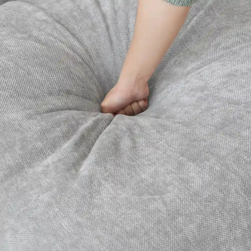 Großes Ecksofa aus Leinen für das Wohnzimmer-Set