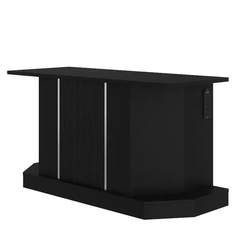 GDFStudio Logan Moderner Aquarienunterschrank aus Holz mit Steckdosenleiste und Aufbewahrungsschrank