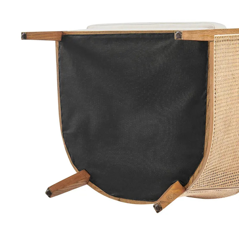 Tillman Akzentsessel mit Rattanbezug