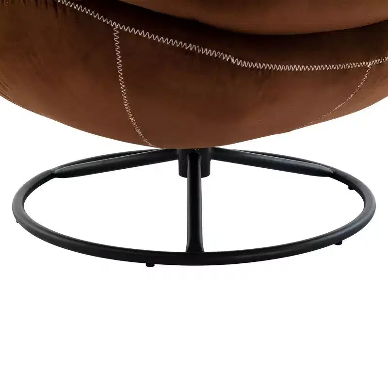 Okak Samt-Akzentsessel mit Ottoman, moderner Armloser Sessel im Mid-Century Stil für das Wohnzimmer, weicher bequemer Sessel zum Fernsehen, Gaming