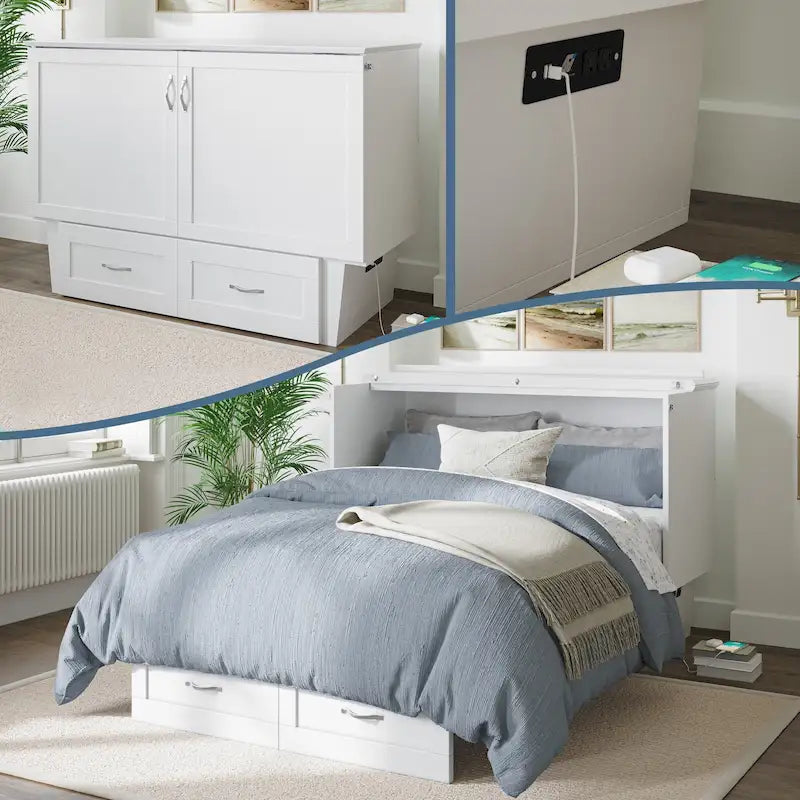 Monroe Schrankbett mit 6-Zoll-Memoryschaummatratze