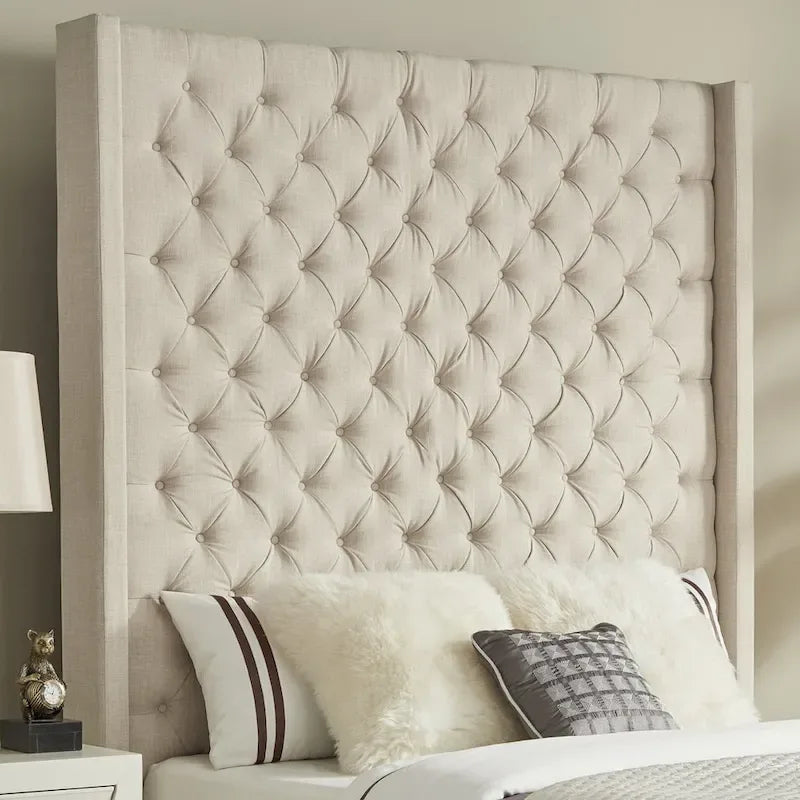Naples Button-Tufted Wingback-Kopfteil ohne Bettgestell von iNSPIRE Q Artisan