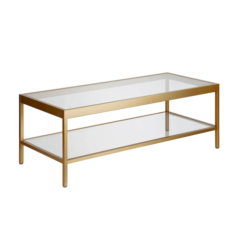 Alexis Couchtisch aus Metall und Glas