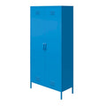 Orange / Pink 2-türiger hoher Metallschließfachschrank, 1-Personen