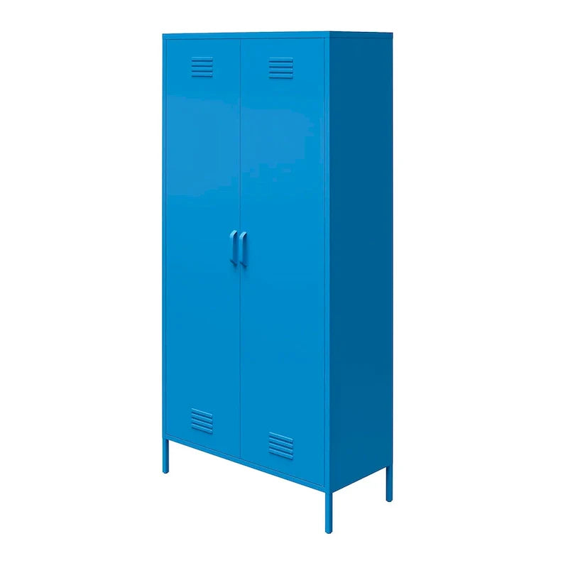 Orange / Pink 2-türiger hoher Metallschließfachschrank, 1-Personen