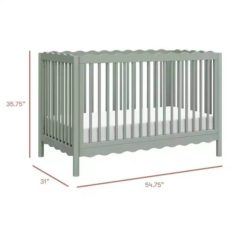 Babyletto Swell 4-in-1 umwandelbares Kinderbett mit Umbausatz zum Kleinkindbett