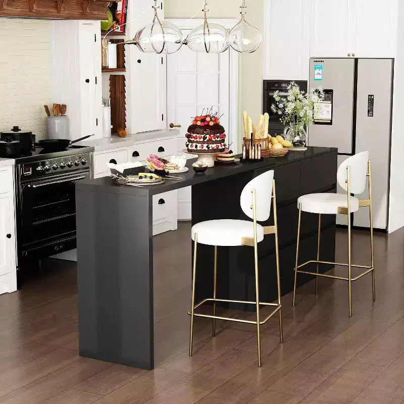 Intelligentes, drehbares/ausziehbares Buffet-Sideboard mit 6 Schubladen, erweiterter Arbeitsplatte, rutschfester Matte, drehbarem Esstisch, Kücheninsel-Vorratskammer