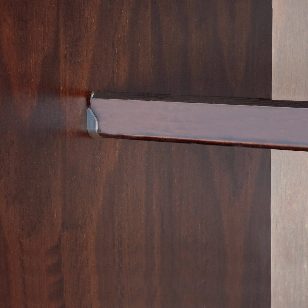 Palace Imports 100% Massivholz Cosmo 3-Türiger Kleiderschrank mit Massivholz- oder Spiegeltüren