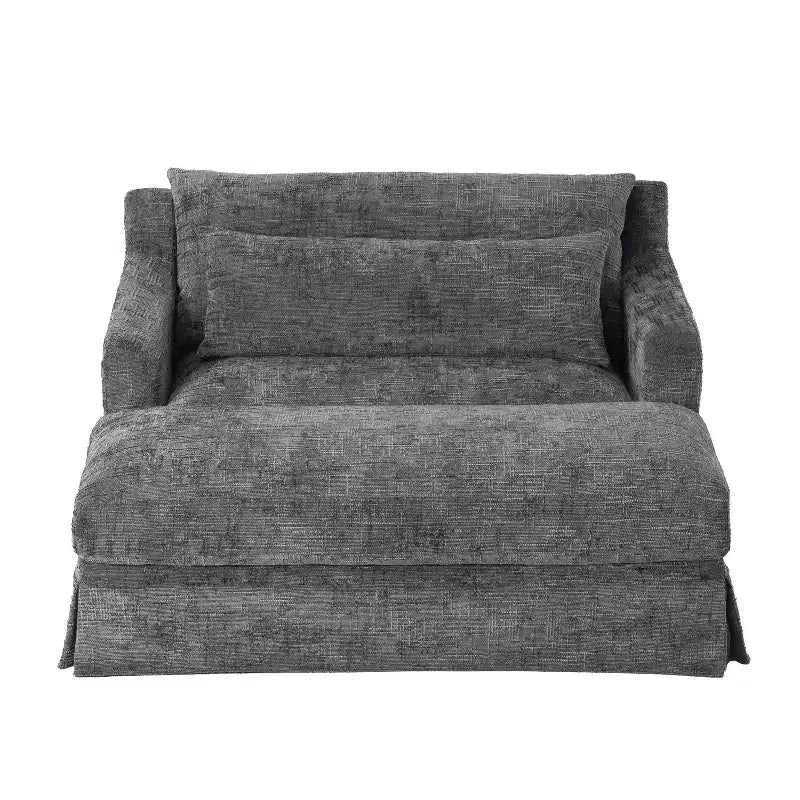 Polibi extra-tiefer Chenille-Schlafsofa-Sessel