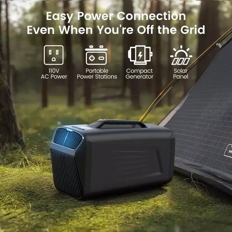 Waykar 5000 BTU 3-in-1 tragbare Klimaanlage mit Luftentfeuchter und Fernbedienung für Zelt, Camping & Wohnmobil