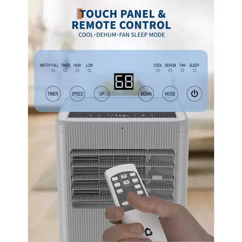 Flarhetoric Mobile Klimaanlagen, 10000 BTU Kühlen/Ventilator/Entfeuchten 3-IN-1 Mobiles Klimagerät für Räume bis 52 m², Geräte für geräuscharme Zimmer