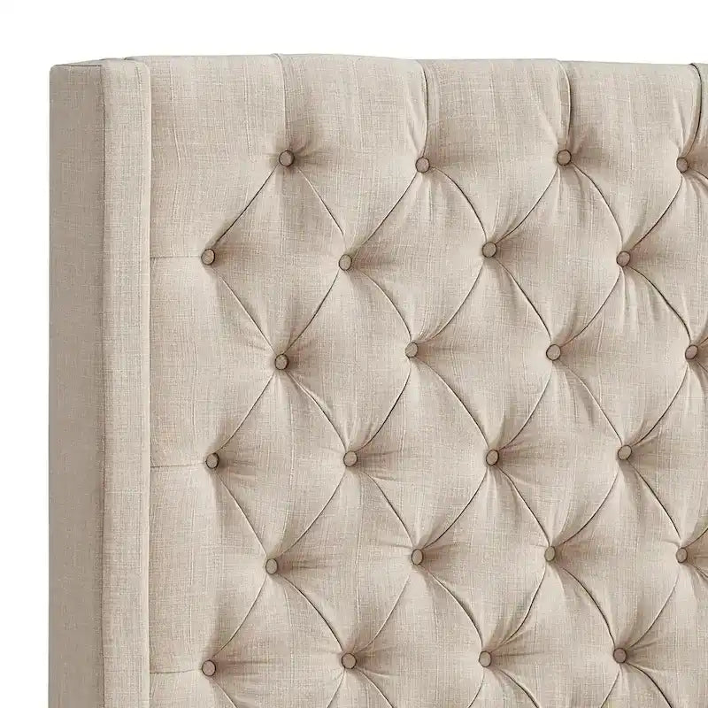 Naples Button-Tufted Wingback-Kopfteil ohne Bettgestell von iNSPIRE Q Artisan