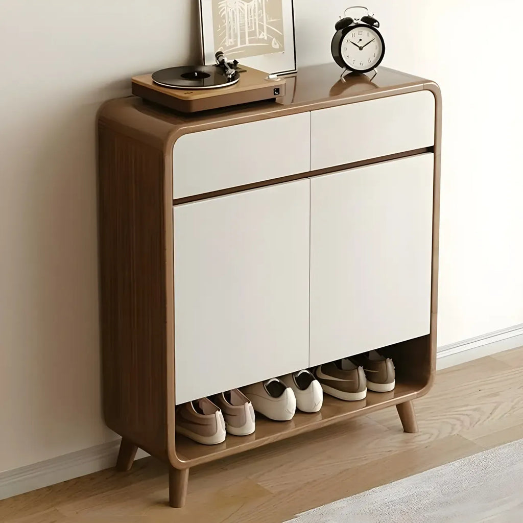Moderner Holzflur mittlerer Schuhschrank