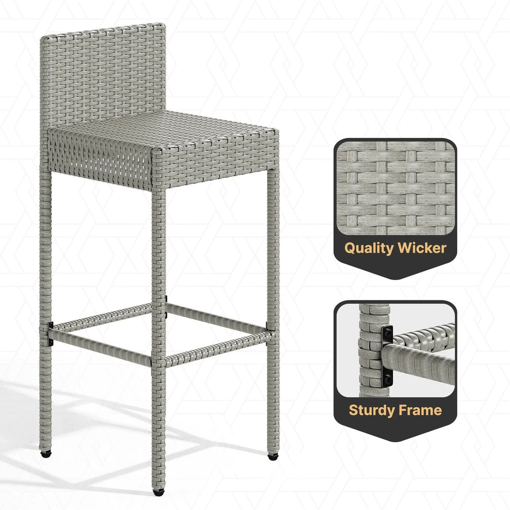 Moasis 5-teiliges Outdoor-Möbel-Set aus Polyrattan – 5-teilig