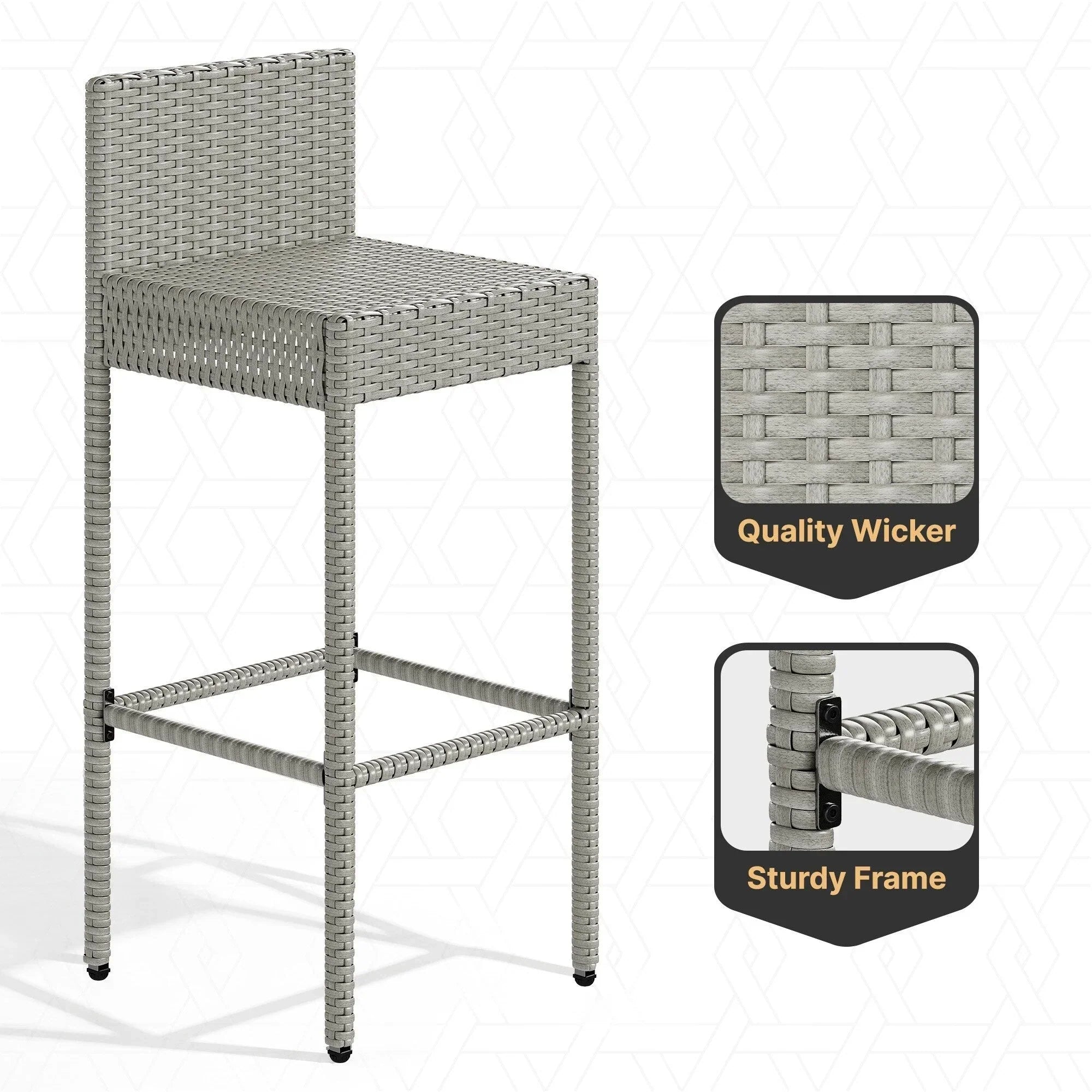 Moasis 5-teiliges Outdoor-Möbel-Set aus Polyrattan – 5-teilig