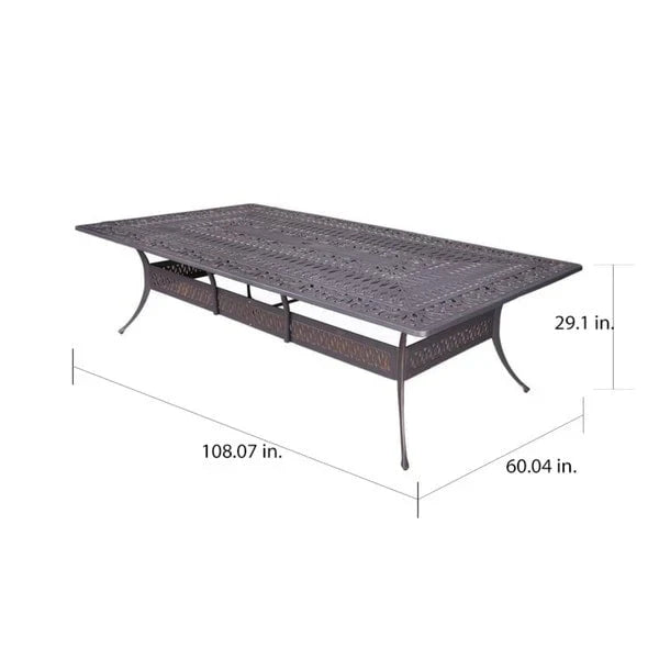 Manasquan 13-teiliges Essgruppe aus Gunmetal Aluminium von Havenside Home
