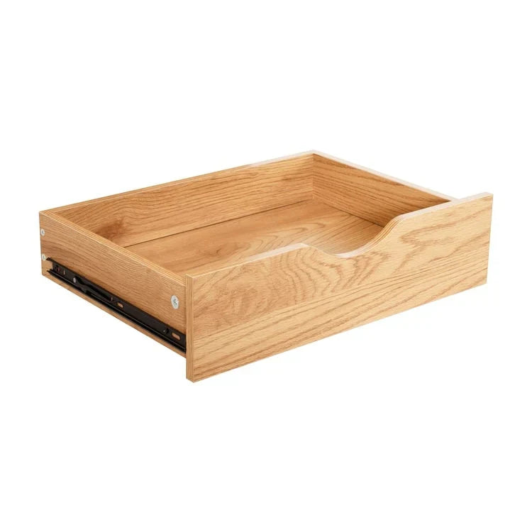 Schmaler Holzschrank mit 9 Schubladen, leichtgängigen Auszügen und Ablagefach oben