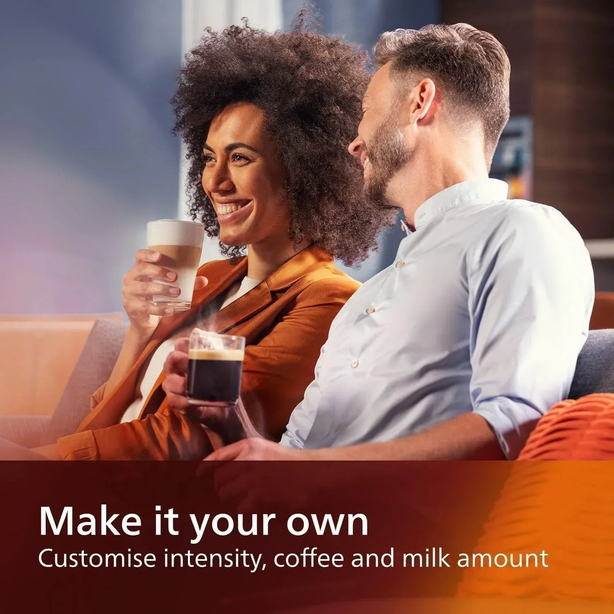 Premium Espressomaschine, 12 heiße/eiskalte Kaffeespezialitäten, LatteGo Milchsystem, Keramikmahlwerk, Schwarz Chrom