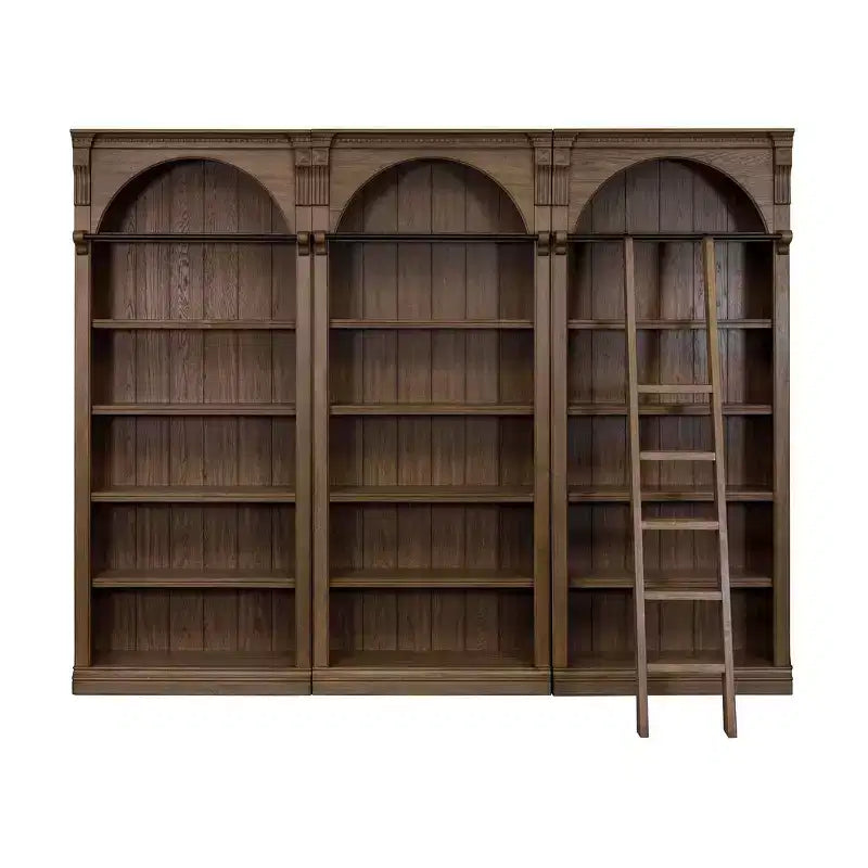 94 traditionelle hohe Bücherwand, Stratton Collection Braun - Martin Furniture
