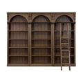 94 traditionelle hohe Bücherwand, Stratton Collection Braun - Martin Furniture