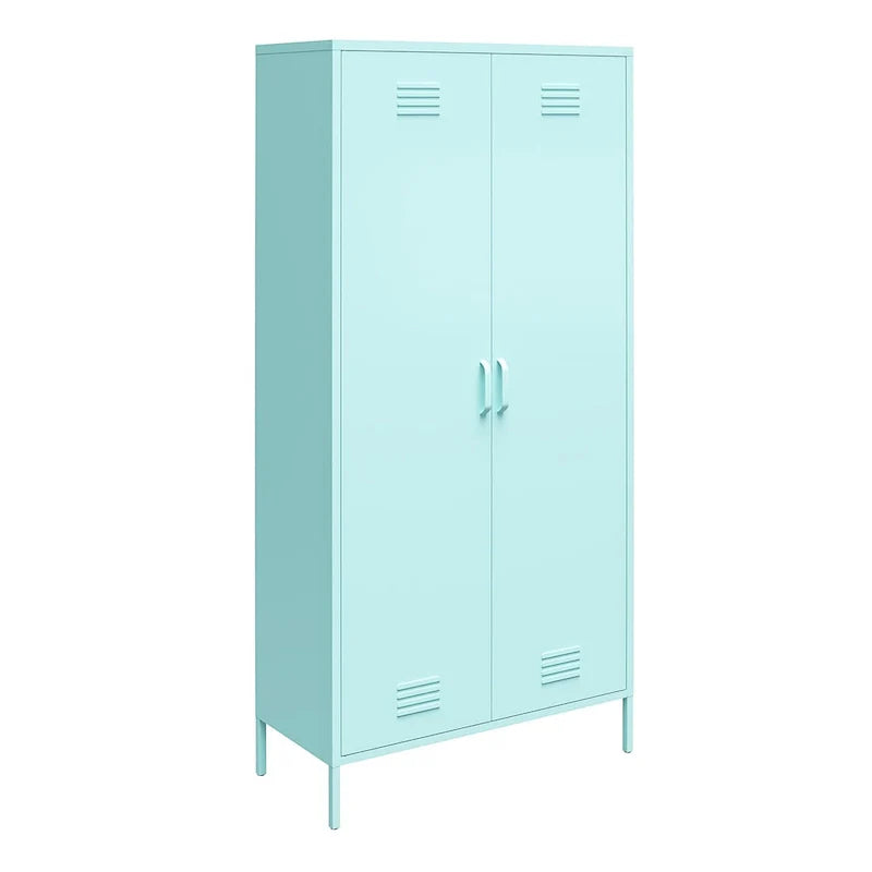 Orange / Pink 2-türiger hoher Metallschließfachschrank, 1-Personen