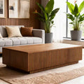 51.1 Couchtisch mit hochklappbarer Platte im Mid-Century Modern-Stil, rechteckiger Wohnzimmertisch aus Walnussholz