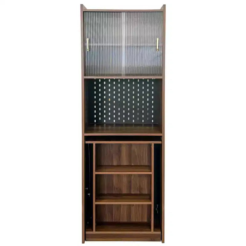 GDFStudio Sinclair Modern 36 Klappbarer Schreibtisch aus Holz mit Ablage
