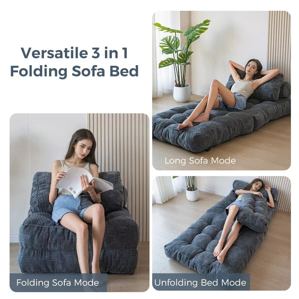 8 Kord-Klappsofa, Einzel
