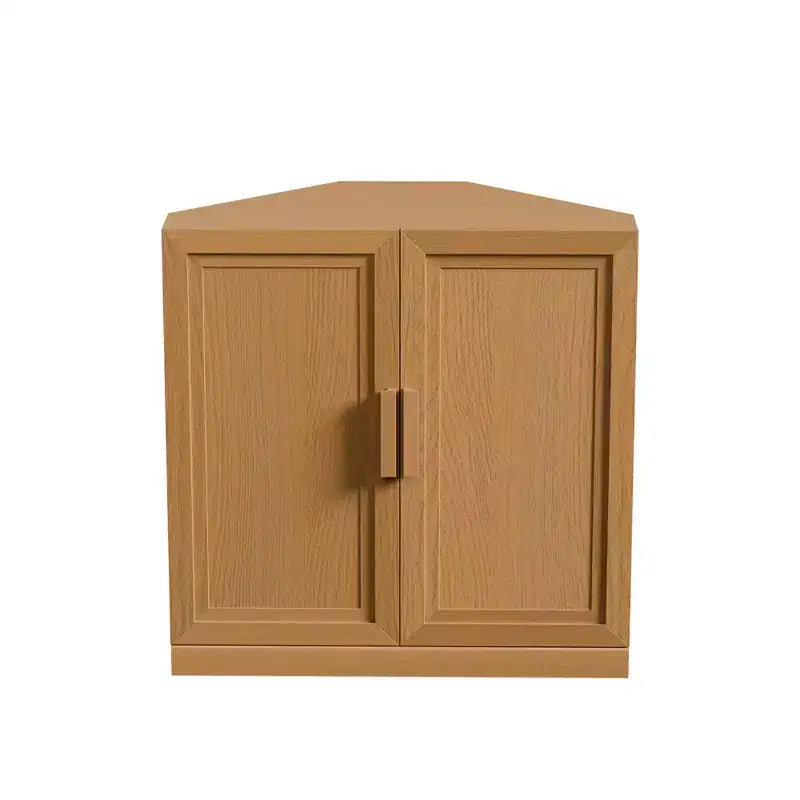 Dovelina Eckschrank mit verstellbaren Einlegeböden, Anrichte, Buffet, Weinschrank, Küchen- und Esszimmerschrank mit Holztüren – 31H x 31W, 36H x 31W