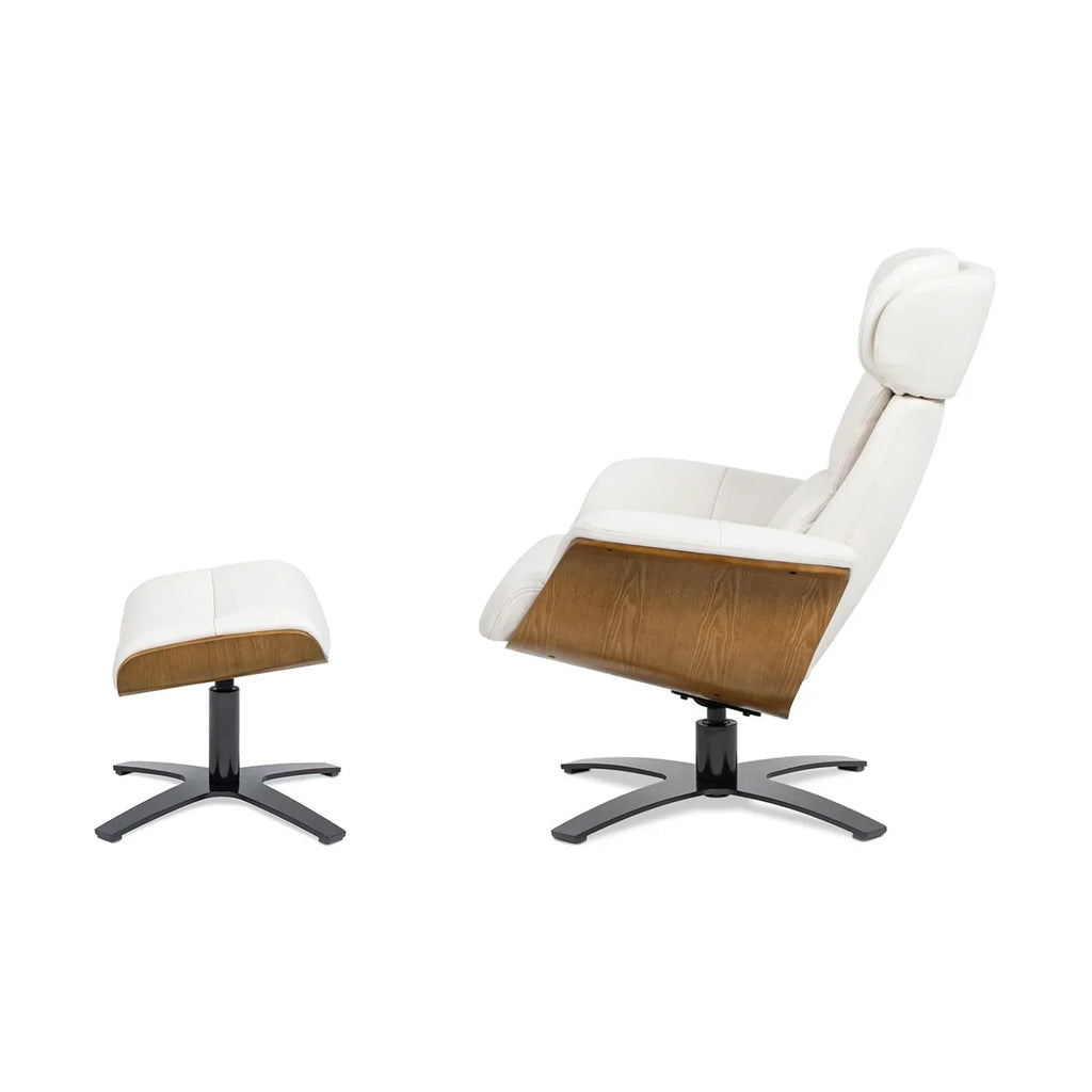 Jovan 31.5 Echtleder Relaxsessel mit Ottoman