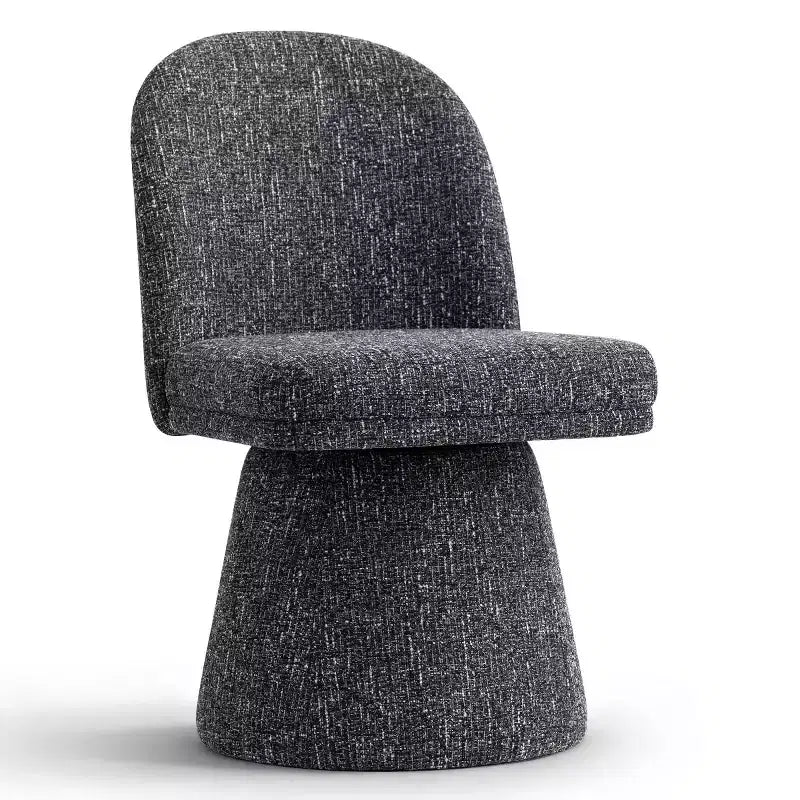 6er-Set moderne, armlose 360-Grad-Drehstühle mit Sockelgestell, elegante Akzentstühle für Küche, Esszimmer oder Büro – Panipeachy