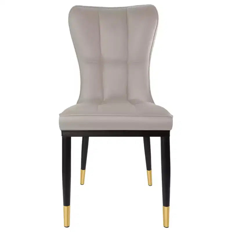 Bekrvio Esszimmerstühle 6er-Set, moderne gepolsterte Kunstledersitze mit hoher Rückenlehne, Metallbeine, armlose Küchenstühle für Wohn- und Esszimmer