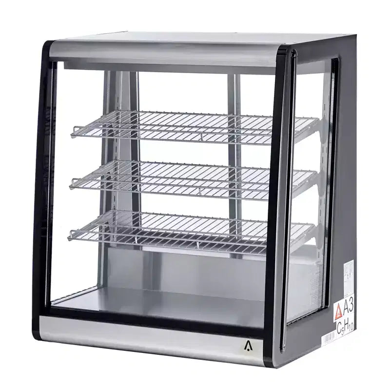Gewerblicher Display-Kühlschrank 195 L, gekühlte Thekenvitrine mit LED-Beleuchtung für Bäckerei, Café, 110 V/190 W